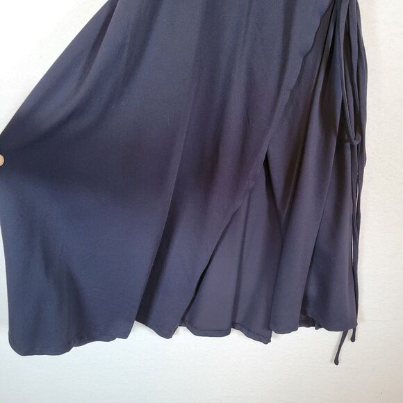 Susana Monaco Womens Wrap Short Dress Size Small Blue Tank Spaghetti Strap Sexy - Picture 4 of 8